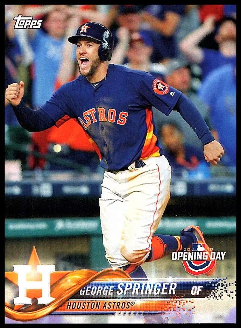 2018 Topps Opening Day #48 George Springer NM-MT Astros ID:11044