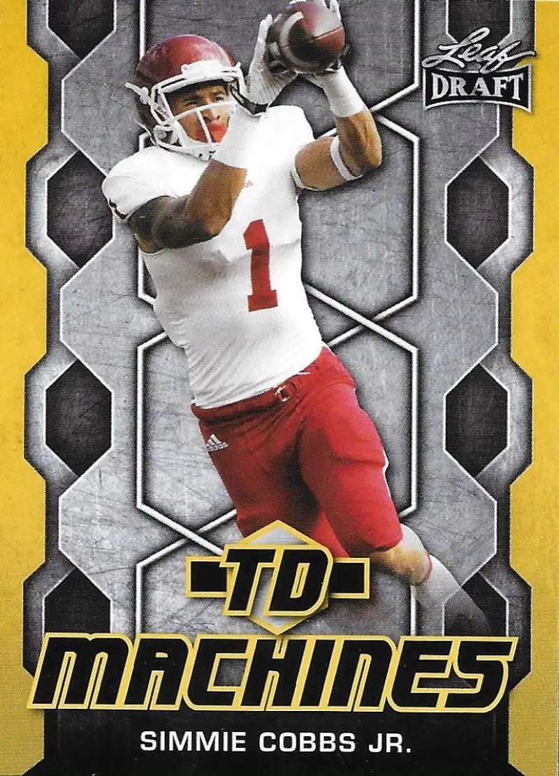 2018 Leaf Draft TD Machines Gold #TD-18 Simmie Cobbs Jr. NM-MT ID:10850