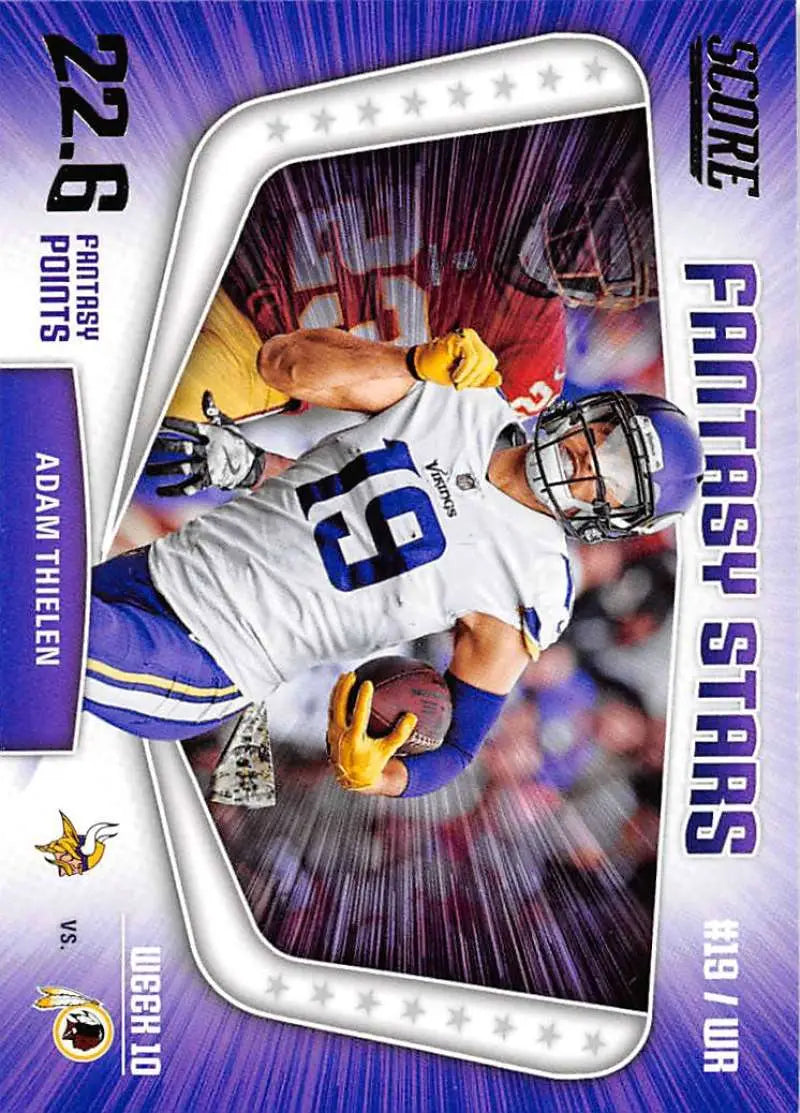 2018 Score Fantasy Stars #10 Adam Thielen NM-MT Vikings ID:24518