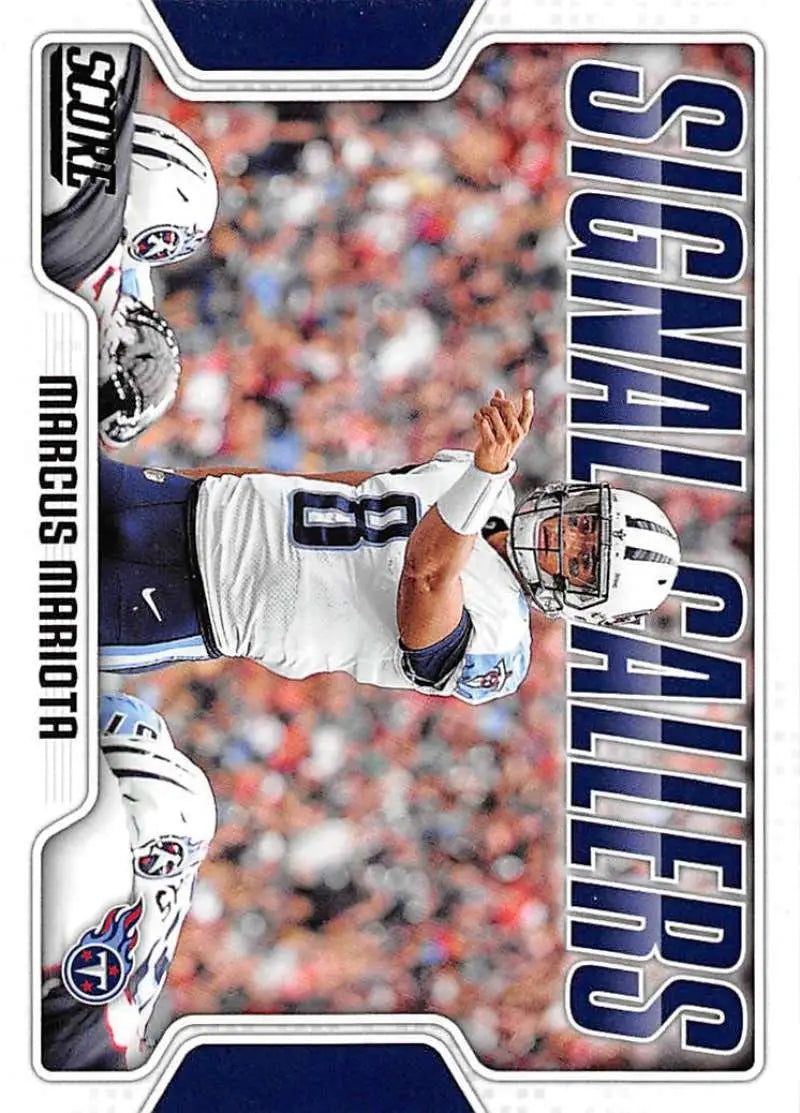 2018 Score Signal Callers #29 Marcus Mariota NM-MT Titans