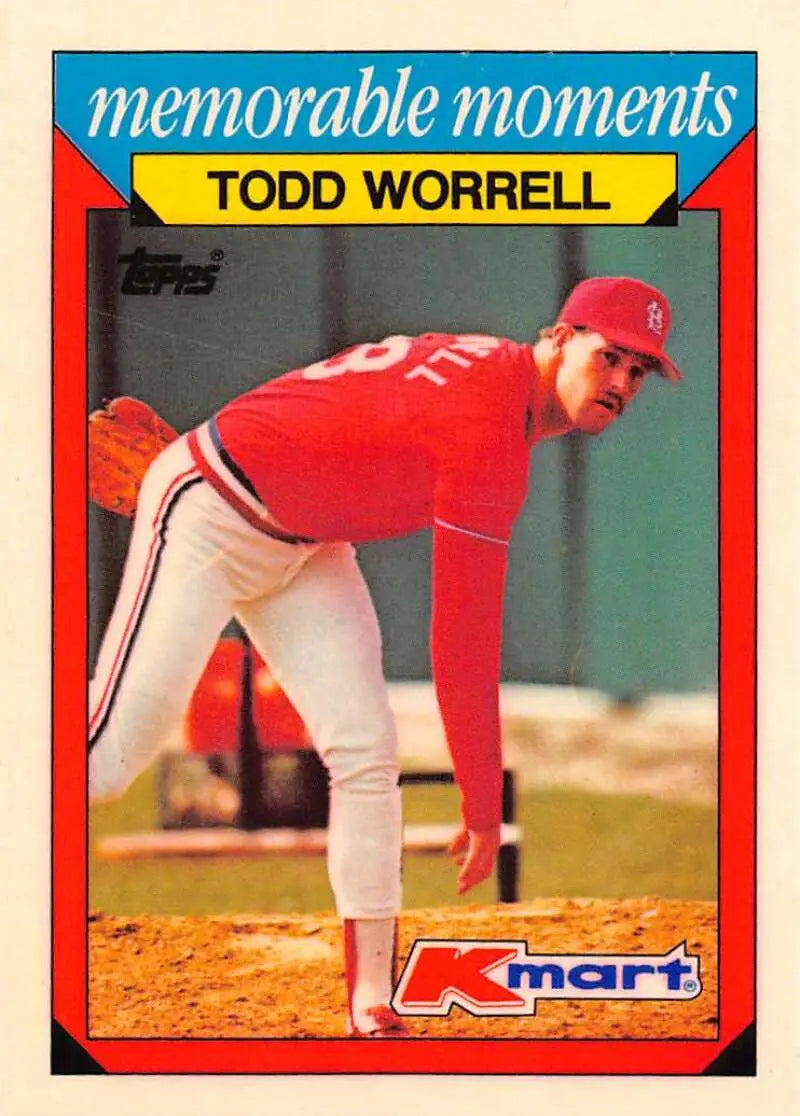 1988 Topps K-Mart Memorable Moments #32 Todd Worrell NM-MT Cardinals ID:76816