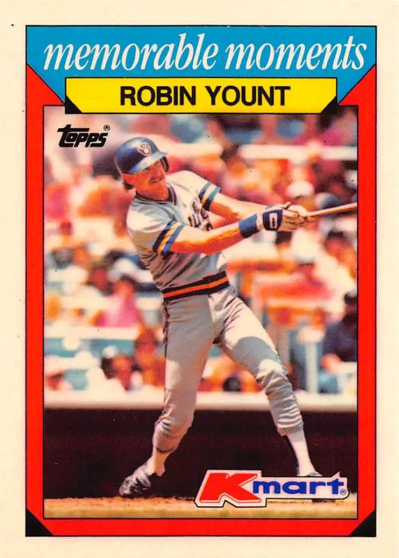 1988 Topps K-Mart Memorable Moments #33 Robin Yount NM-MT Brewers ID:76817