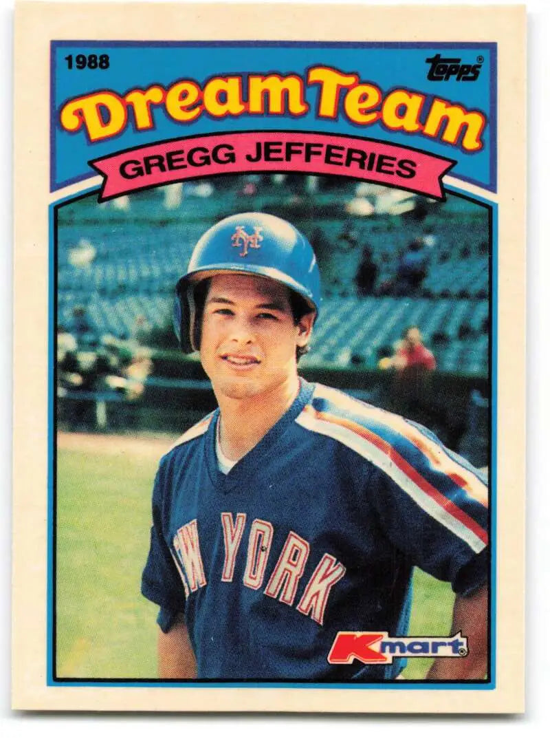 1989 Topps K-Mart Dream Team #11 Gregg Jefferies NM-MT Mets ID:60560