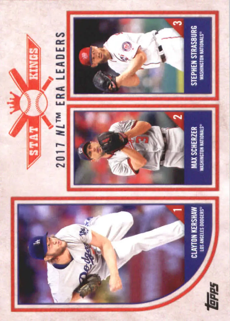2018 Topps Big League #319 Stephen Strasburg/Max Scherzer/Clayton Kershaw NM-MT