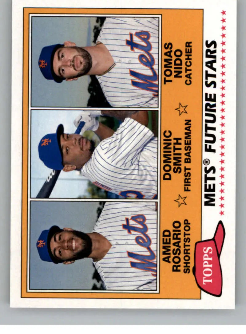 2018 Topps Archives 1981 Topps Future Stars Trios #FS-NYM Dominic Smith ID:16508