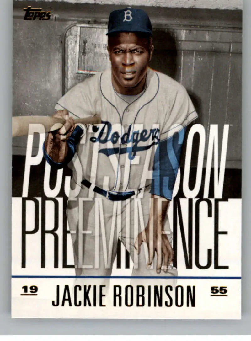 2018 Topps Update Postseason Preeminence #PO-27 Jackie Robinson NM-MT Dodgers