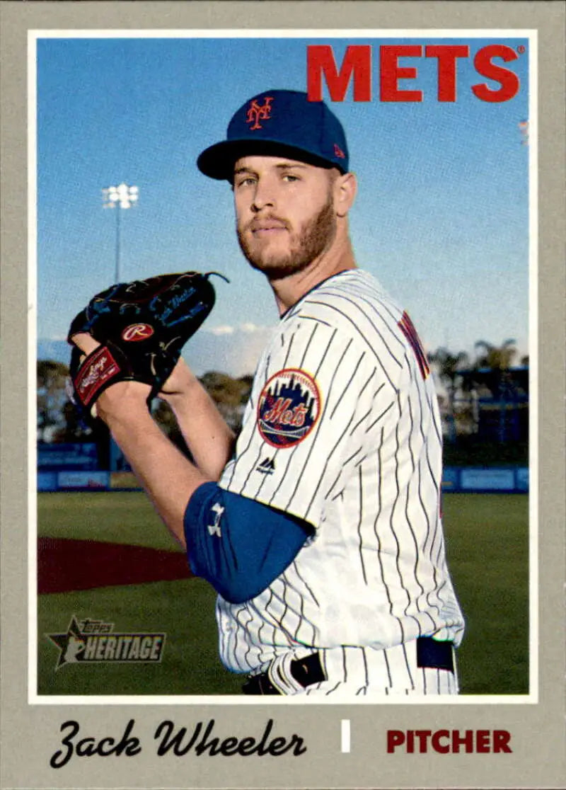 2019 Topps Heritage #300 Zack Wheeler NM-MT Mets