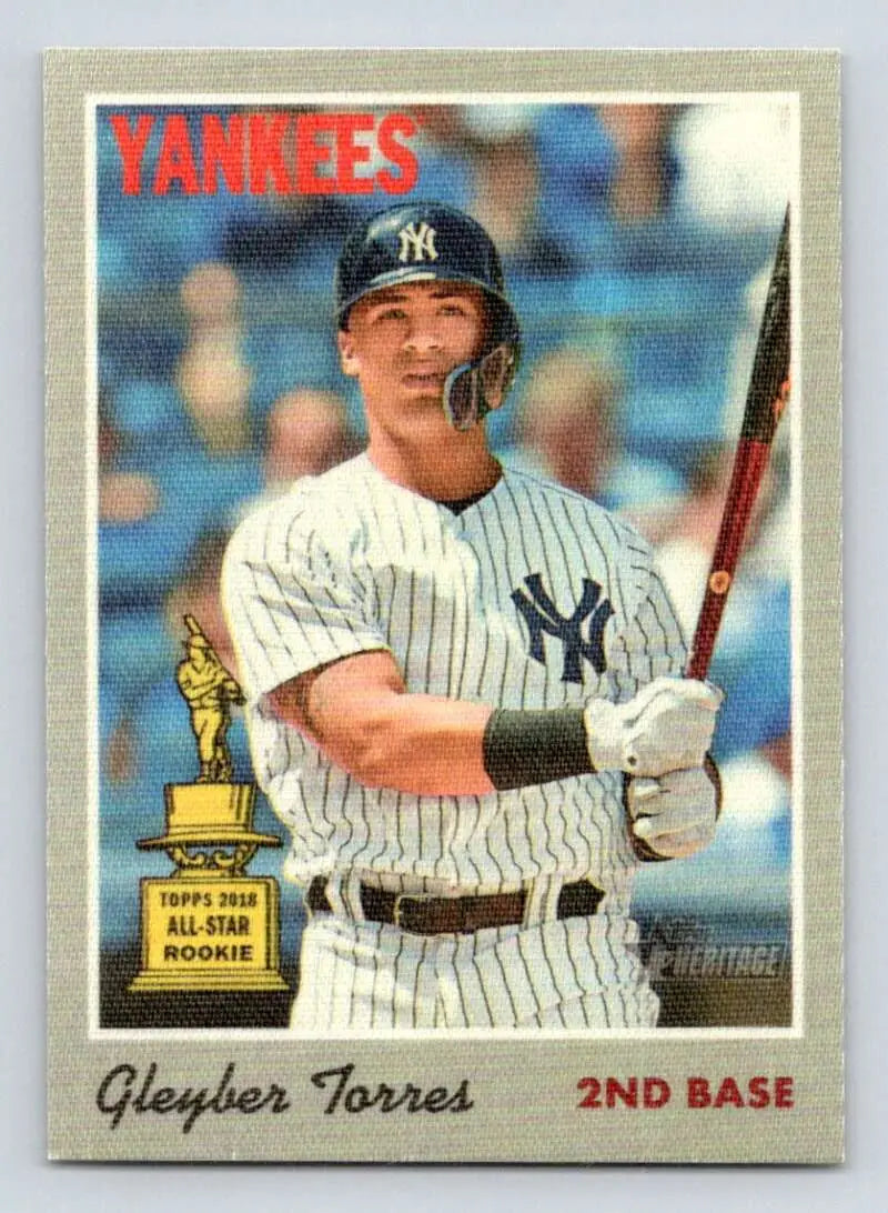 2019 Topps Heritage 1970 Cloth Stickers #5 Gleyber Torres NM-MT Yankees