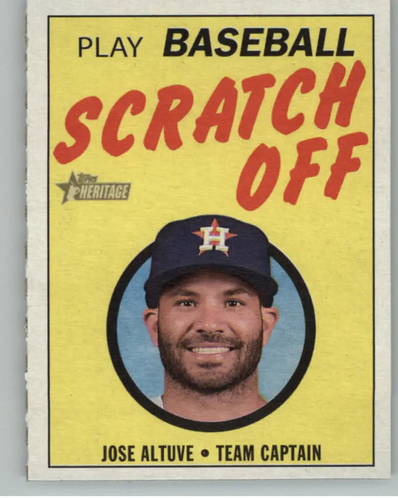 2019 Topps Heritage 1970 Topps Scratch-Off #2 Jose Altuve NM-MT Astros