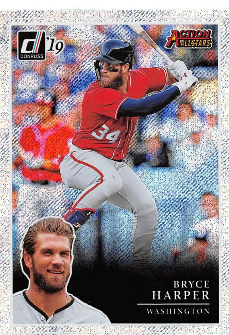 2019 Donruss Action All-Stars Rapture #8 Bryce Harper NM-MT Nationals