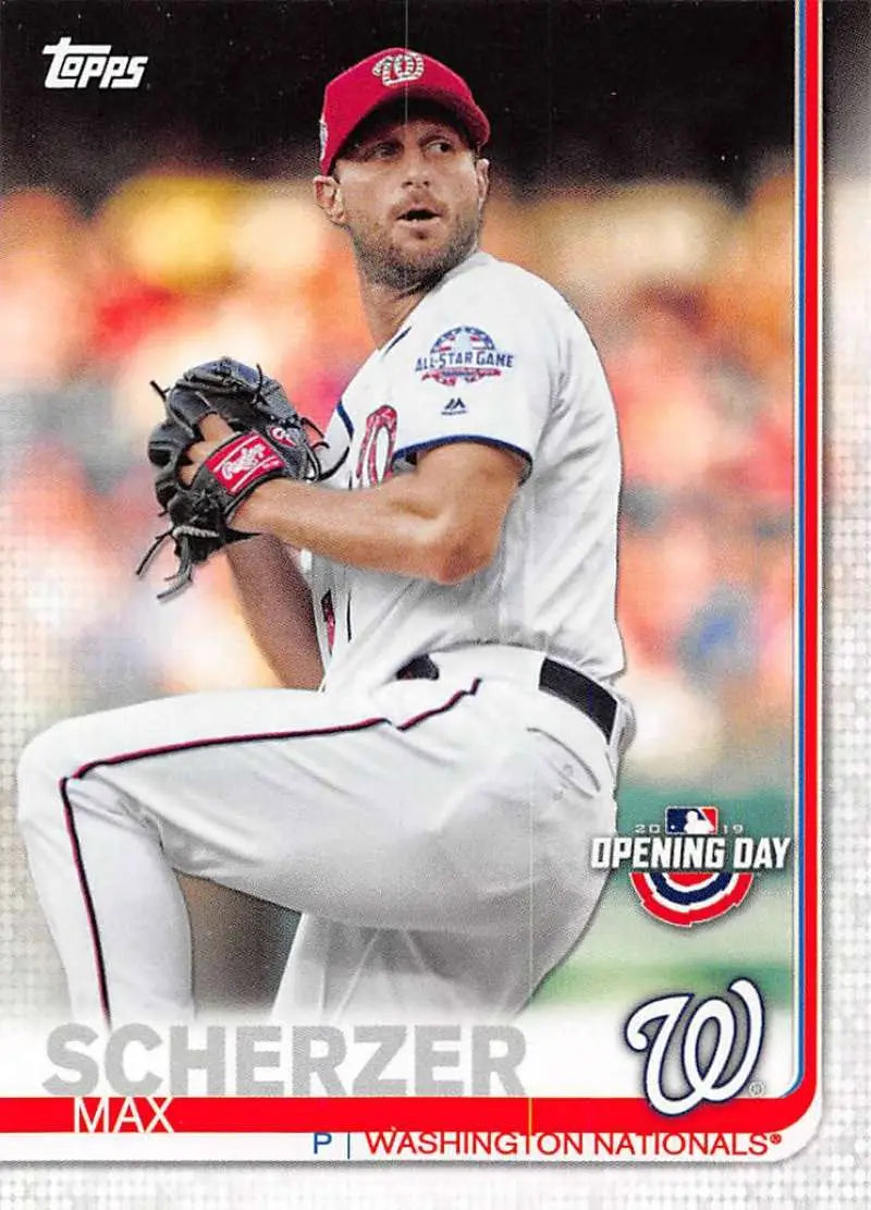 2019 Topps Opening Day #183 Max Scherzer NM-MT Nationals