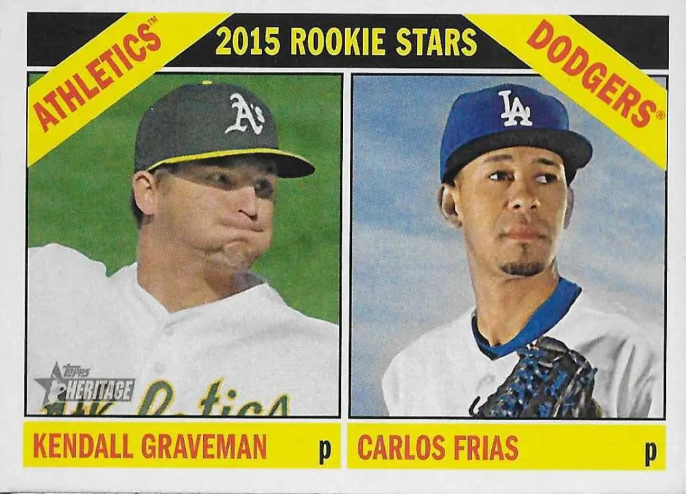 2015 Topps Heritage #392 Carlos Frias/Kendall Graveman NM-MT RC Rookie ID:71935