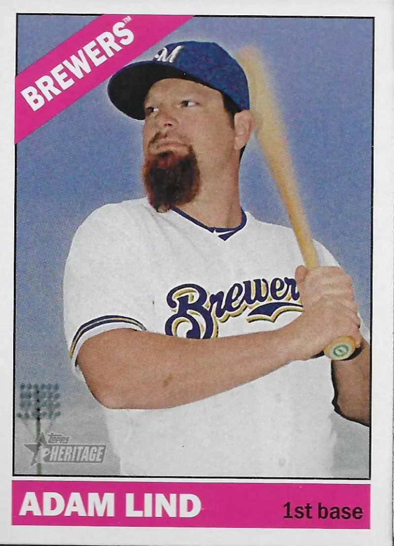 2015 Topps Heritage #403 Adam Lind NM-MT Brewers ID:4406