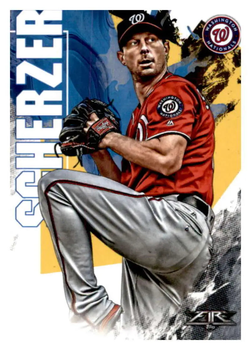 2019 Topps Fire #176 Max Scherzer NM-MT Nationals