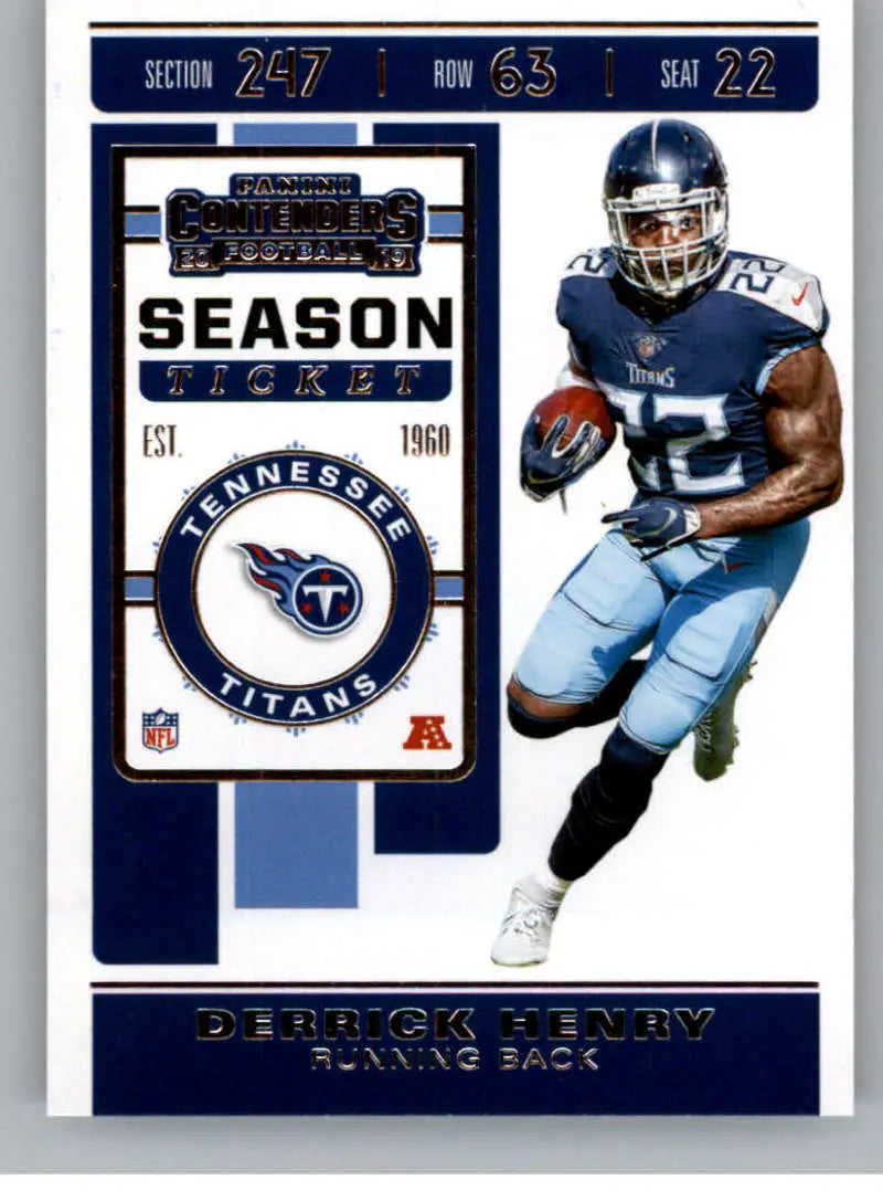 2019 Panini Contenders Season Ticket #28 Derrick Henry NM-MT Titans ID:25702