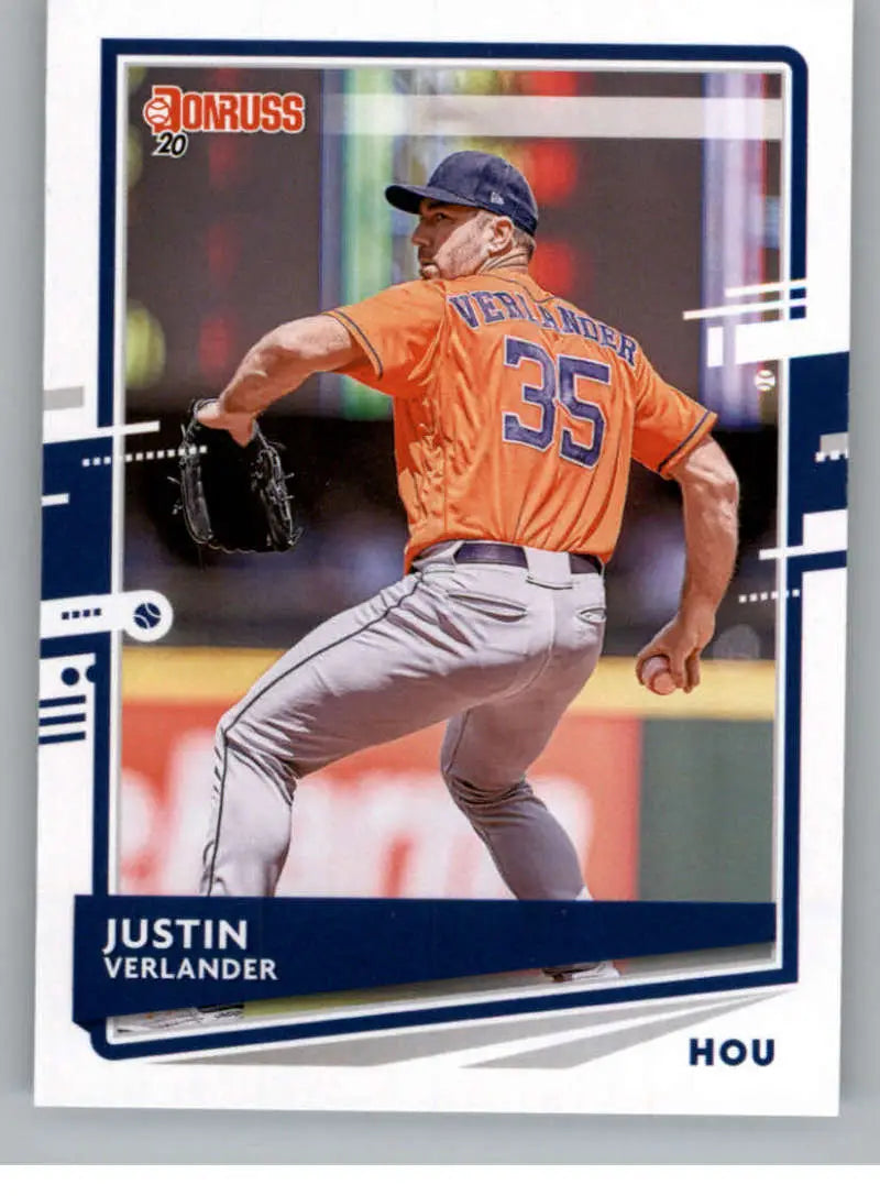 2020 Donruss #157 Justin Verlander NM-MT Astros ID:26590