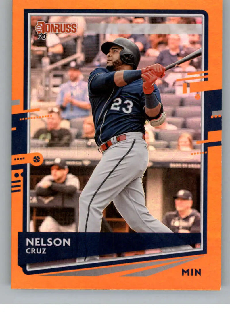 2020 Donruss Holo Orange #113 Nelson Cruz NM-MT Twins