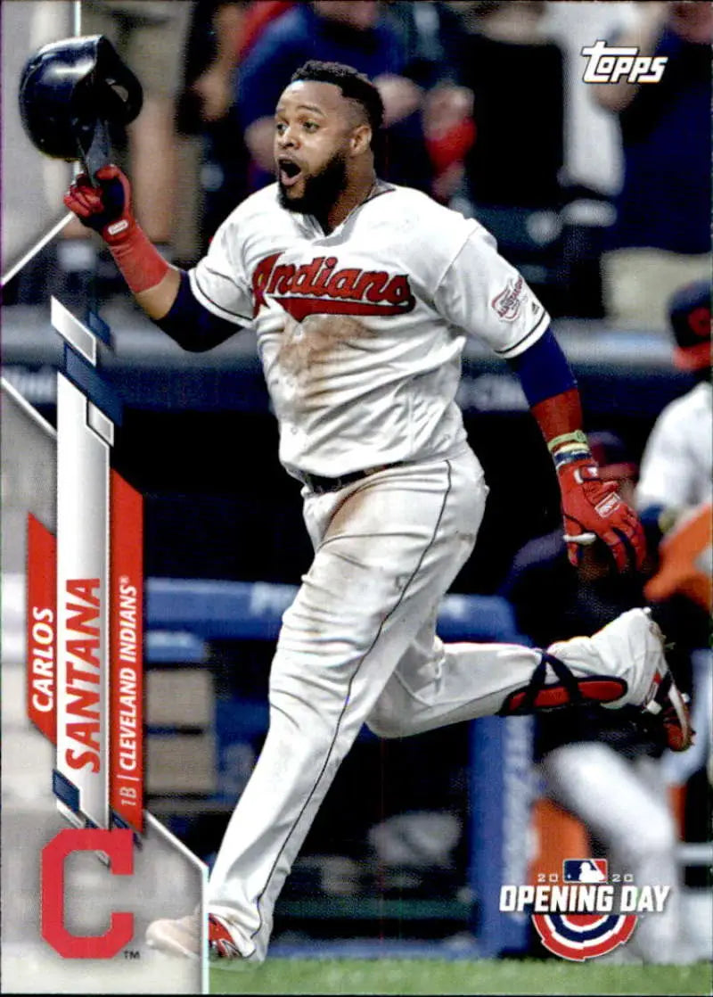 2020 Topps Opening Day #142 Carlos Santana NM-MT Indians