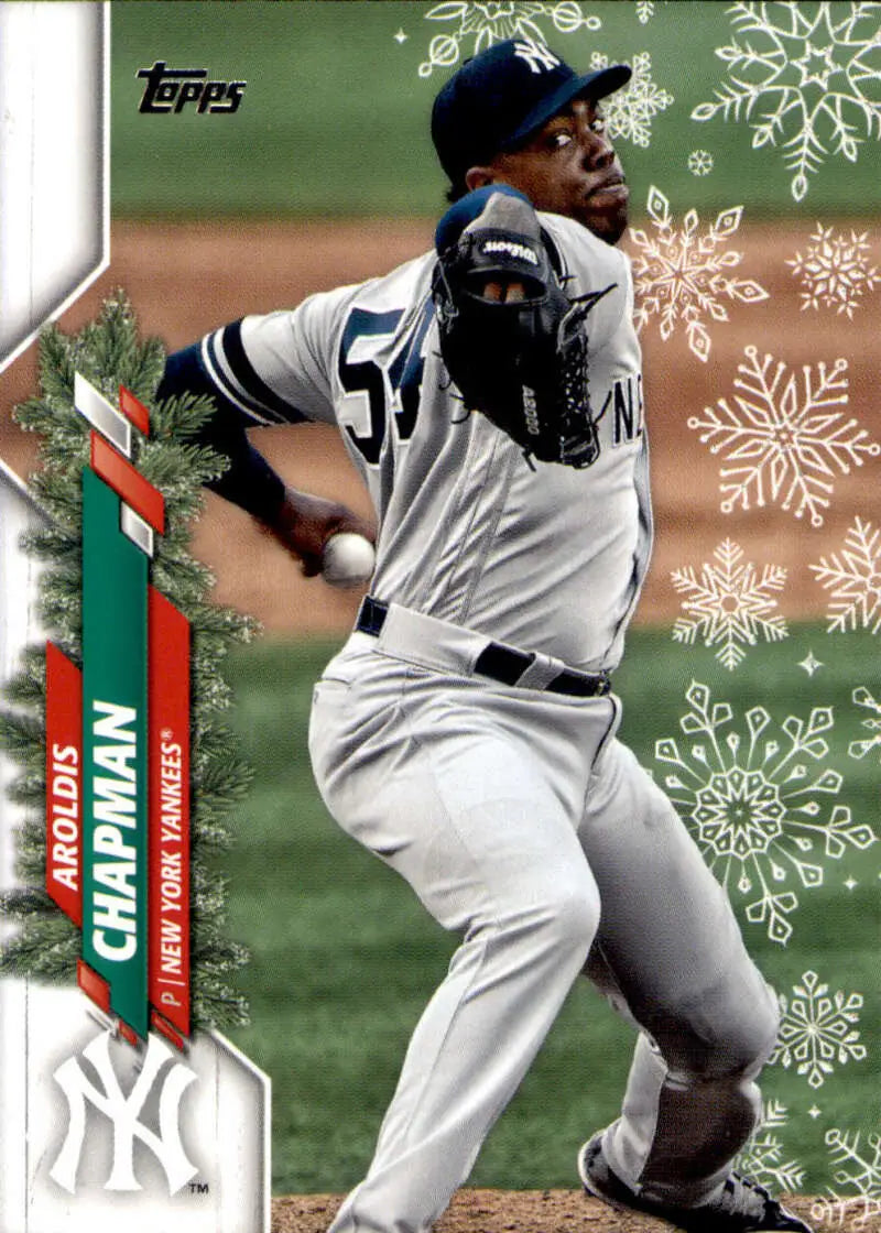 2020 Topps Holiday #HW101 Aroldis Chapman NM-MT Yankees ID:48007