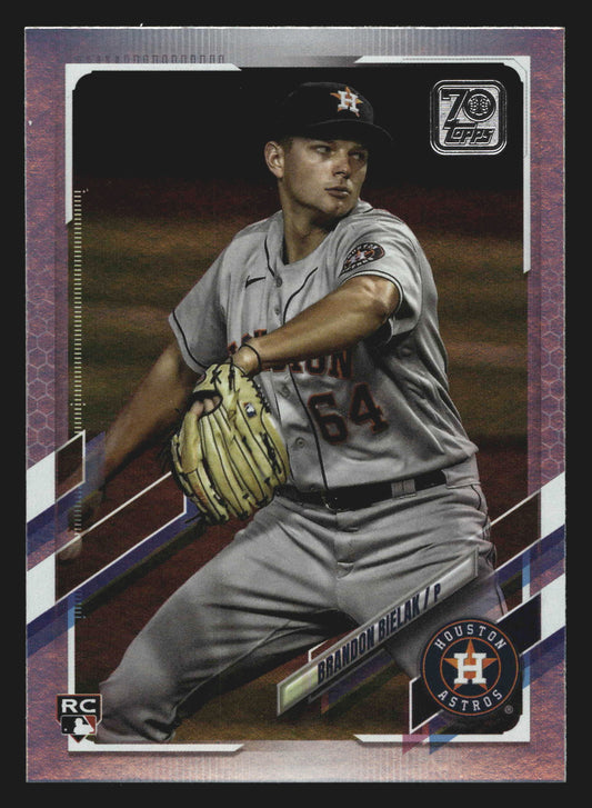 2021 Topps Brandon Bielak #193 Rainbow Foil RC Houston Astros