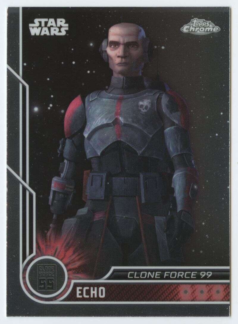 2023 Topps Chrome Star Wars #86 Dee Bradley Baker as Echo NM-MT NonSport Card Image 1
