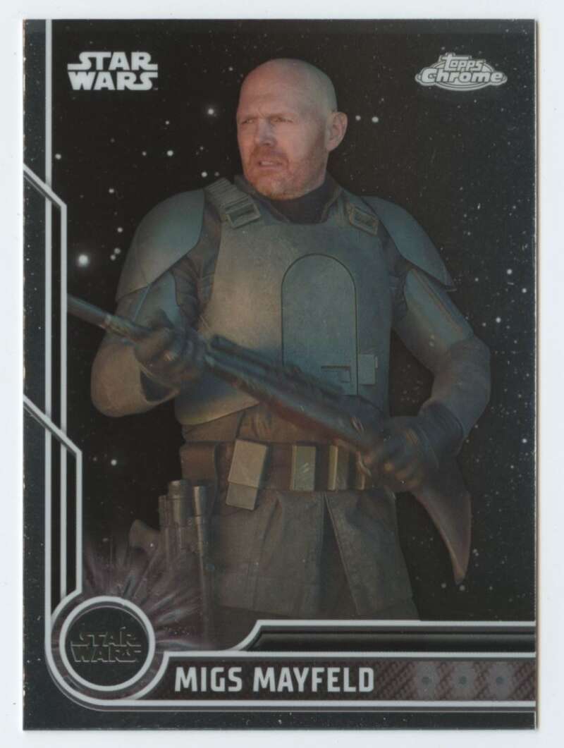 2023 Topps Chrome Star Wars #100 Bill Burr as Migs Mayfeld NM-MT NonSport Card Image 1