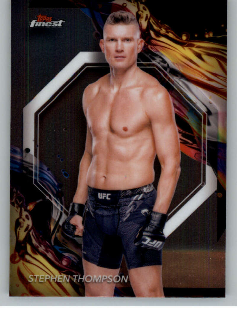 2024 Topps Finest UFC #122 Stephen Thompson NM-MT Welterweight Men MMA Card Image 1