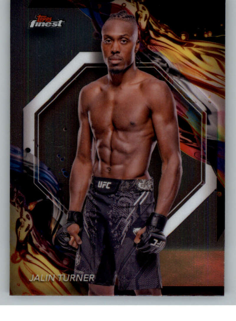 2024 Topps Finest UFC #137 Jalin Turner NM-MT Lightweight Men MMA Card Image 1