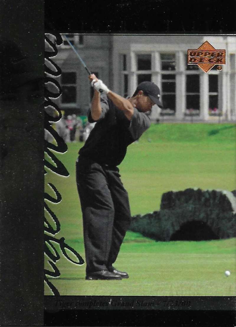 2001 Upper Deck Tiger's Tales #TT26 Tiger Woods EX Excellent Golf Card  Image 1