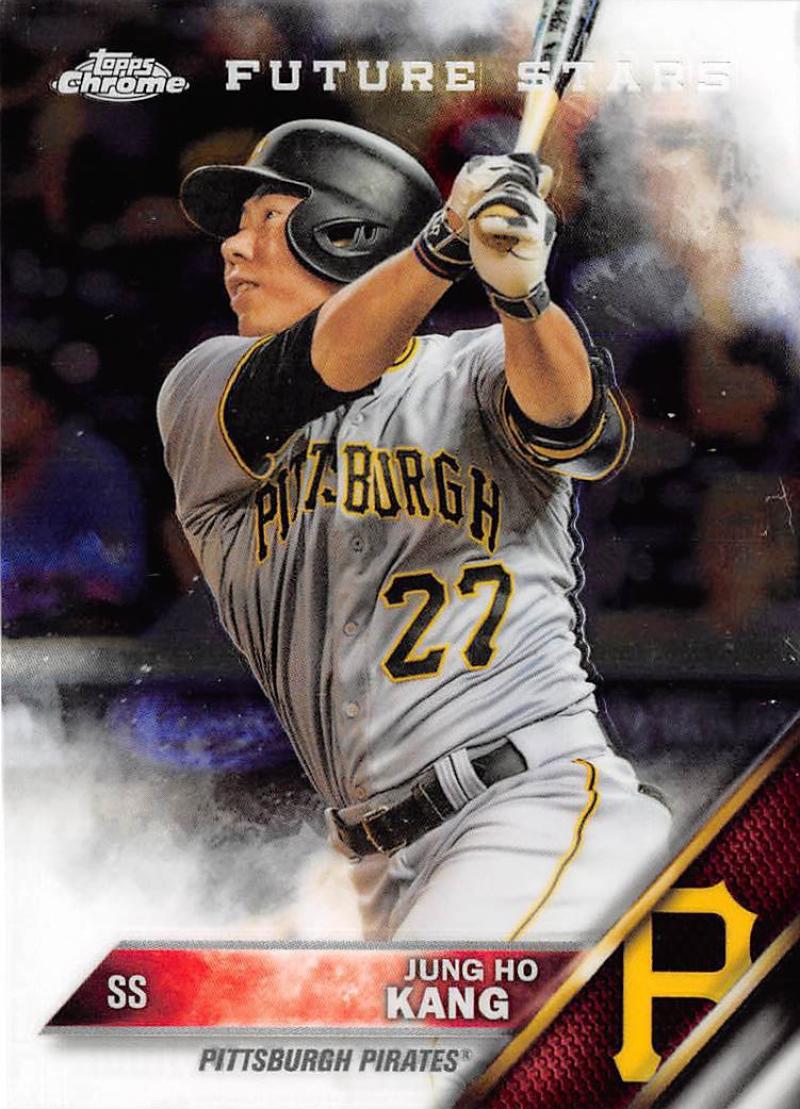 2016 Topps Chrome #65 Jung Ho Kang EX Excellent Pittsburgh Pirates Baseball Card  Image 1