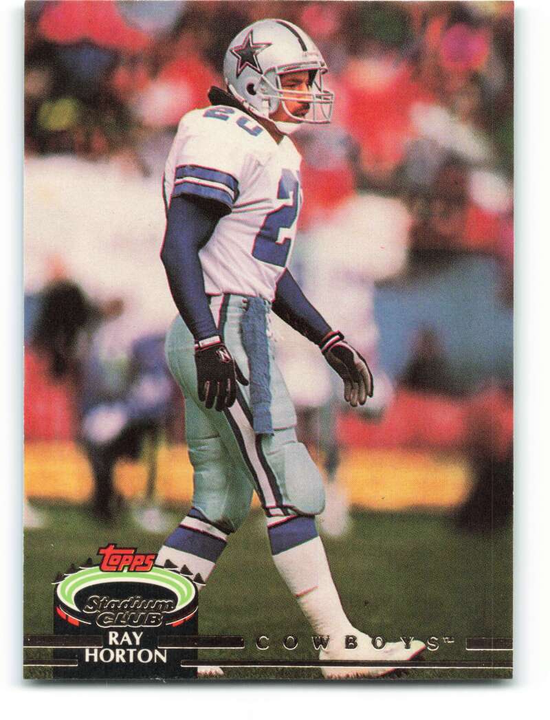 1992 Topps Stadium Club #224 Ray Horton EX Excellent Dallas Cowboys Football Card  Image 1