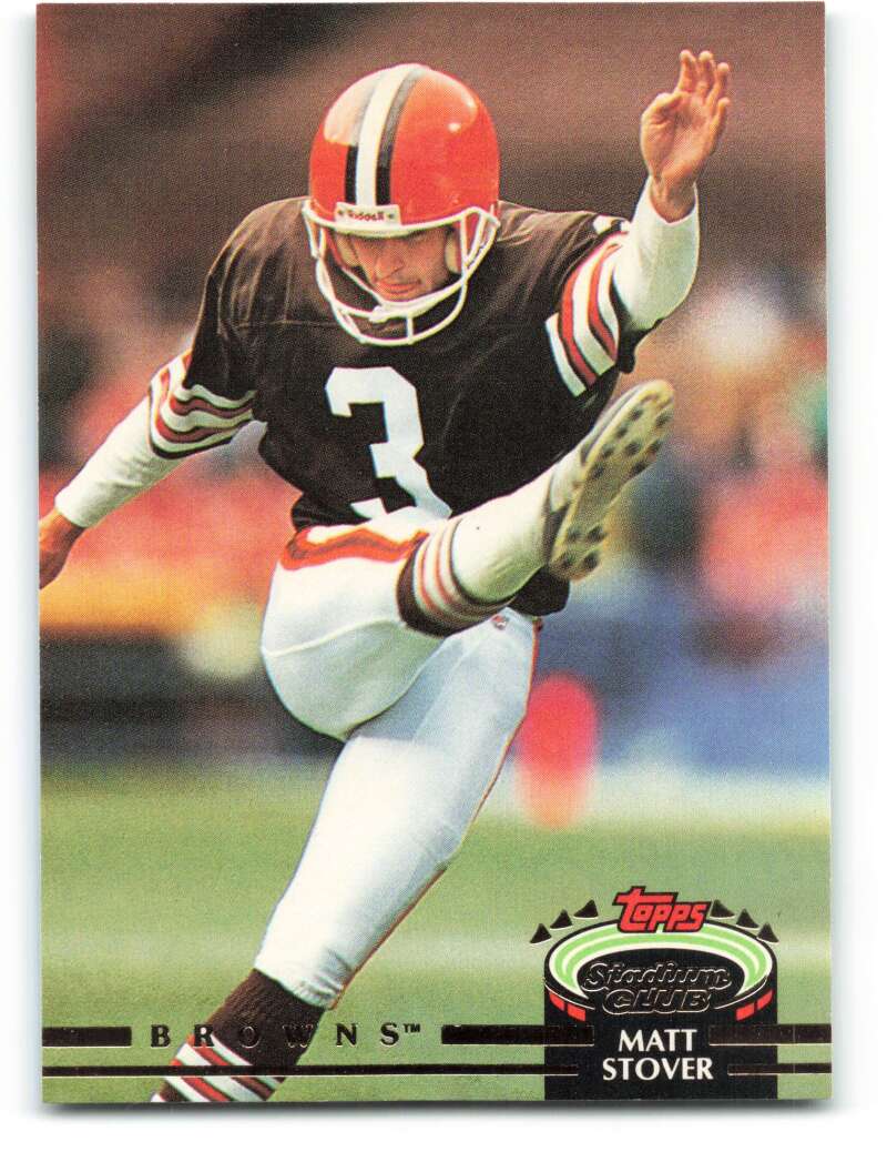 1992 Topps Stadium Club #245 Matt Stover EX Excellent Cleveland Browns Football Card  Image 1