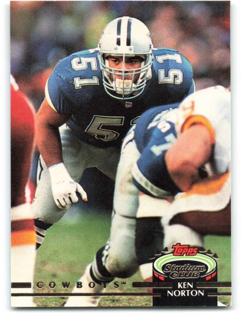1992 Topps Stadium Club #265 Ken Norton Jr. EX Excellent Dallas Cowboys Football Card  Image 1