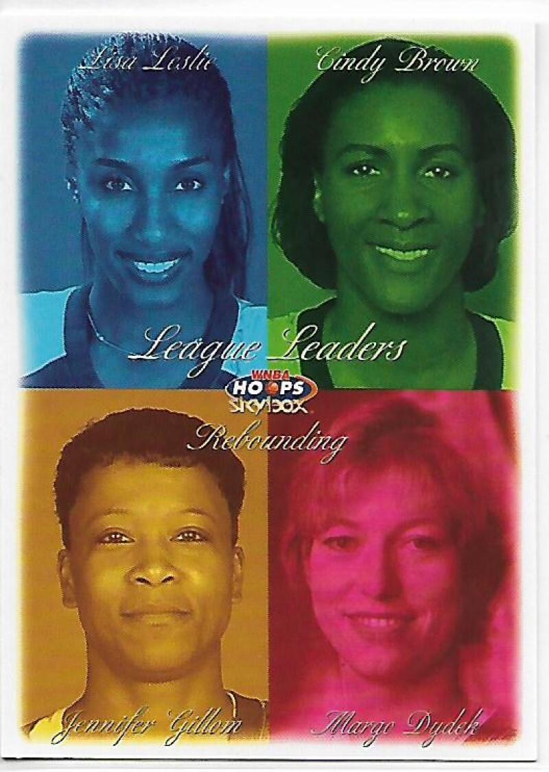 1999-00 Hoops WNBA #8 Lisa Leslie/Cindy Brown/Margo Dydek/Jennifer Gillom NM-MT Los Angeles Sparks/Detroit Shock/Utah Starzz/Phoenix Mercury Basketbal Image 1