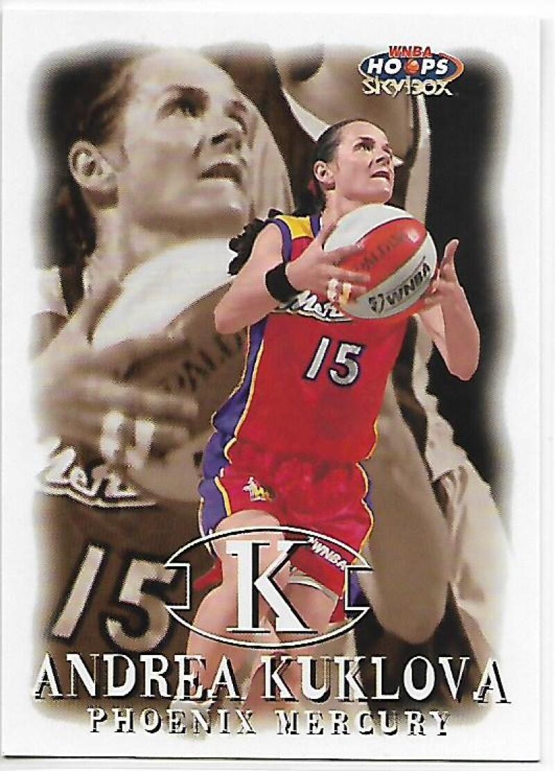 1999-00 Hoops WNBA #15 Andrea Kuklova NM-MT Phoenix Mercury Basketball Card  Image 1