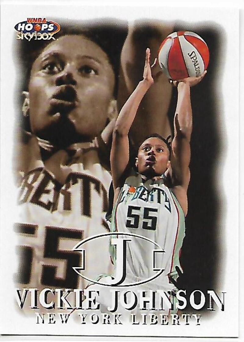 1999-00 Hoops WNBA #19 Vickie Johnson NM-MT New York Liberty Basketball Card  Image 1