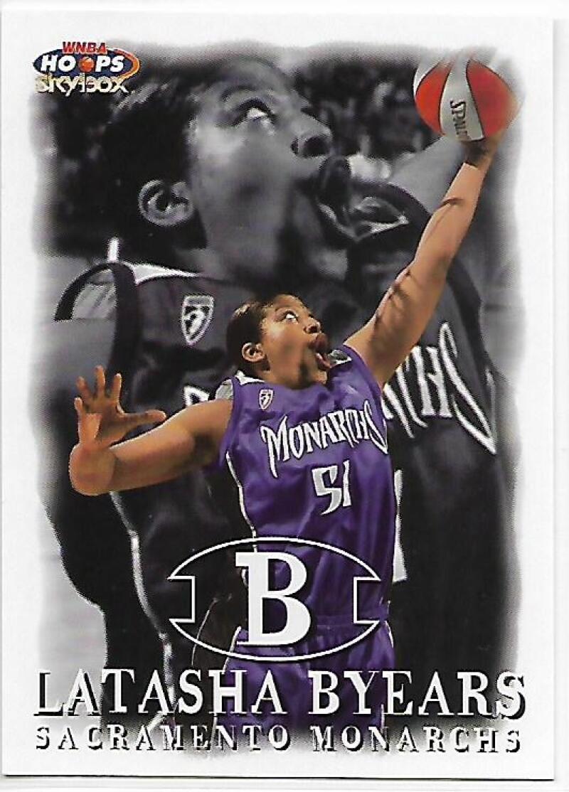 1999-00 Hoops WNBA #20 Latasha Byears NM-MT Sacramento Monarchs Basketball Card  Image 1