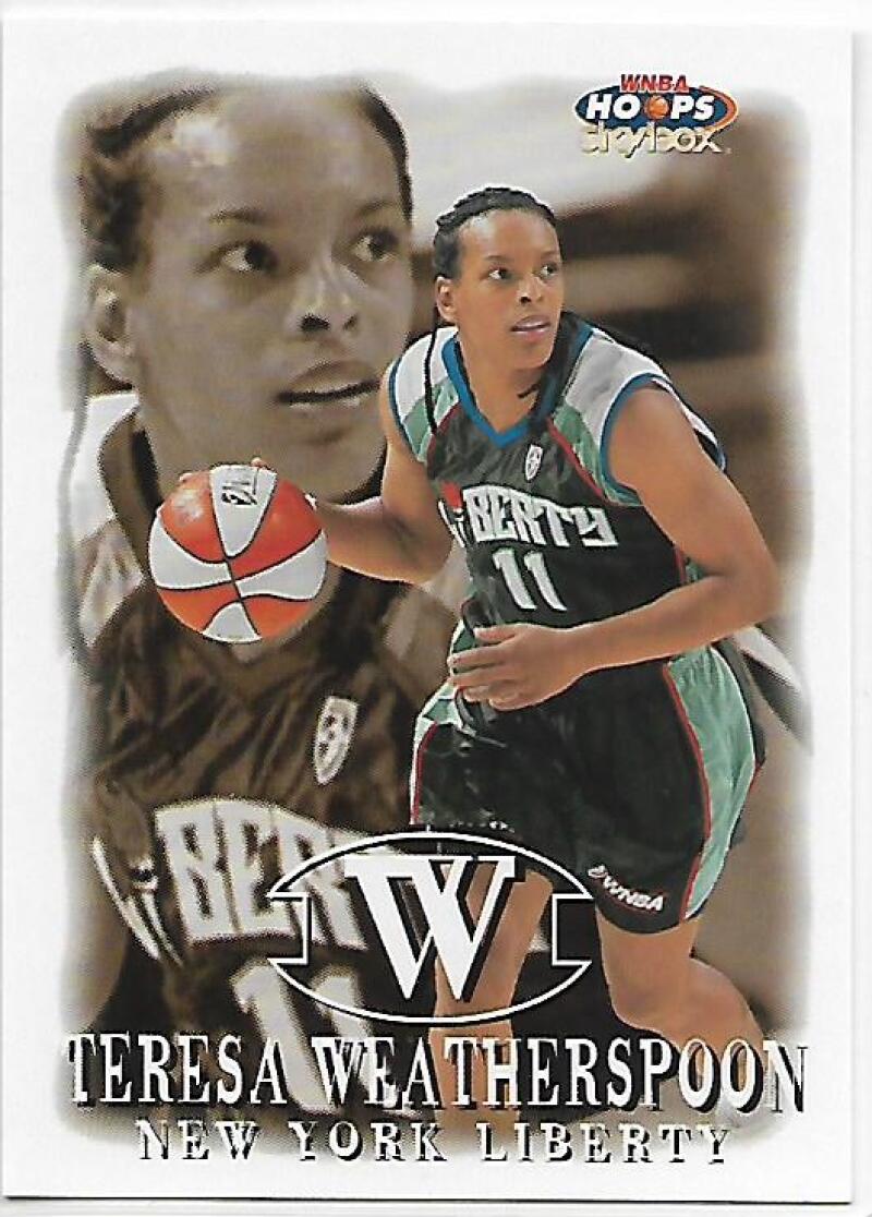 1999-00 Hoops WNBA #24 Teresa Weatherspoon NM-MT New York Liberty Basketball Card  Image 1