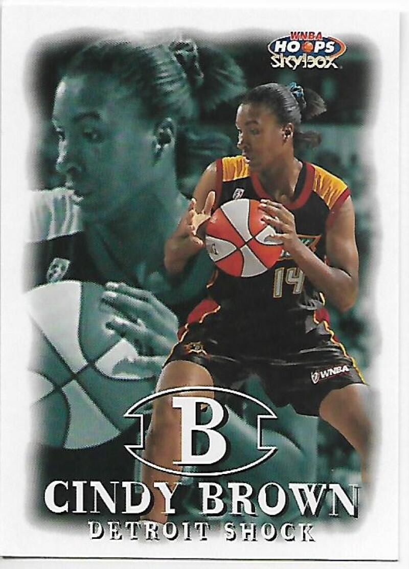 1999-00 Hoops WNBA #33 Cindy Brown NM-MT Detroit Shock Basketball Card  Image 1