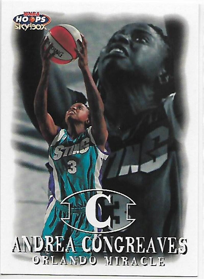 1999-00 Hoops WNBA #46 Andrea Congreaves NM-MT Orlando Miracle Basketball Card  Image 1