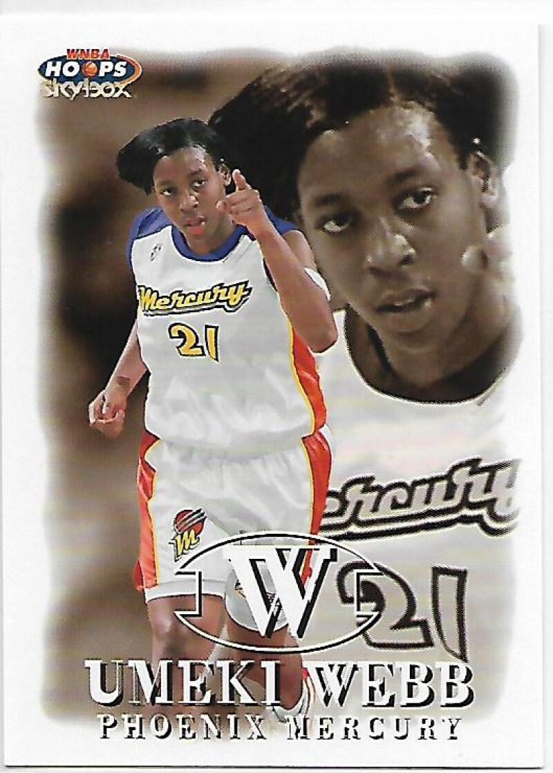 1999-00 Hoops WNBA #76 Umeki Webb NM-MT Phoenix Mercury Basketball Card  Image 1