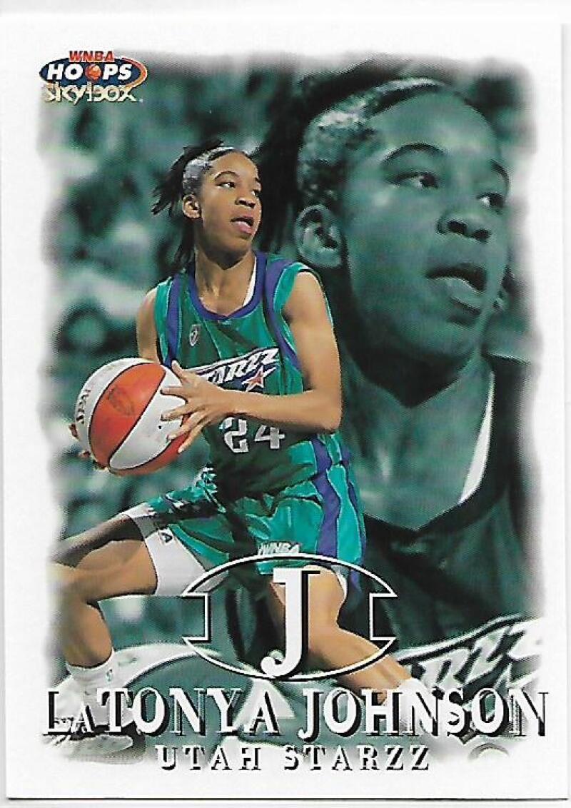 1999-00 Hoops WNBA #78 LaTonya Johnson NM-MT RC Rookie Utah Starzz Basketball Card  Image 1