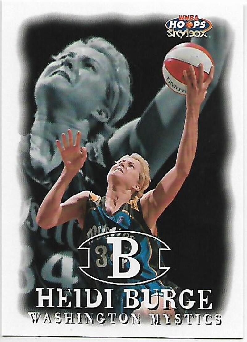 1999-00 Hoops WNBA #86 Heidi Burge NM-MT Washington Mystics Basketball Card  Image 1
