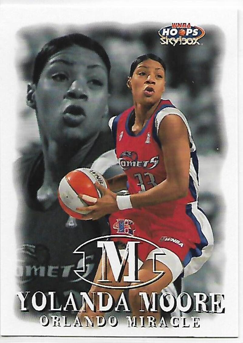 1999-00 Hoops WNBA #88 Yolanda Moore NM-MT RC Rookie Orlando Miracle Basketball Card  Image 1