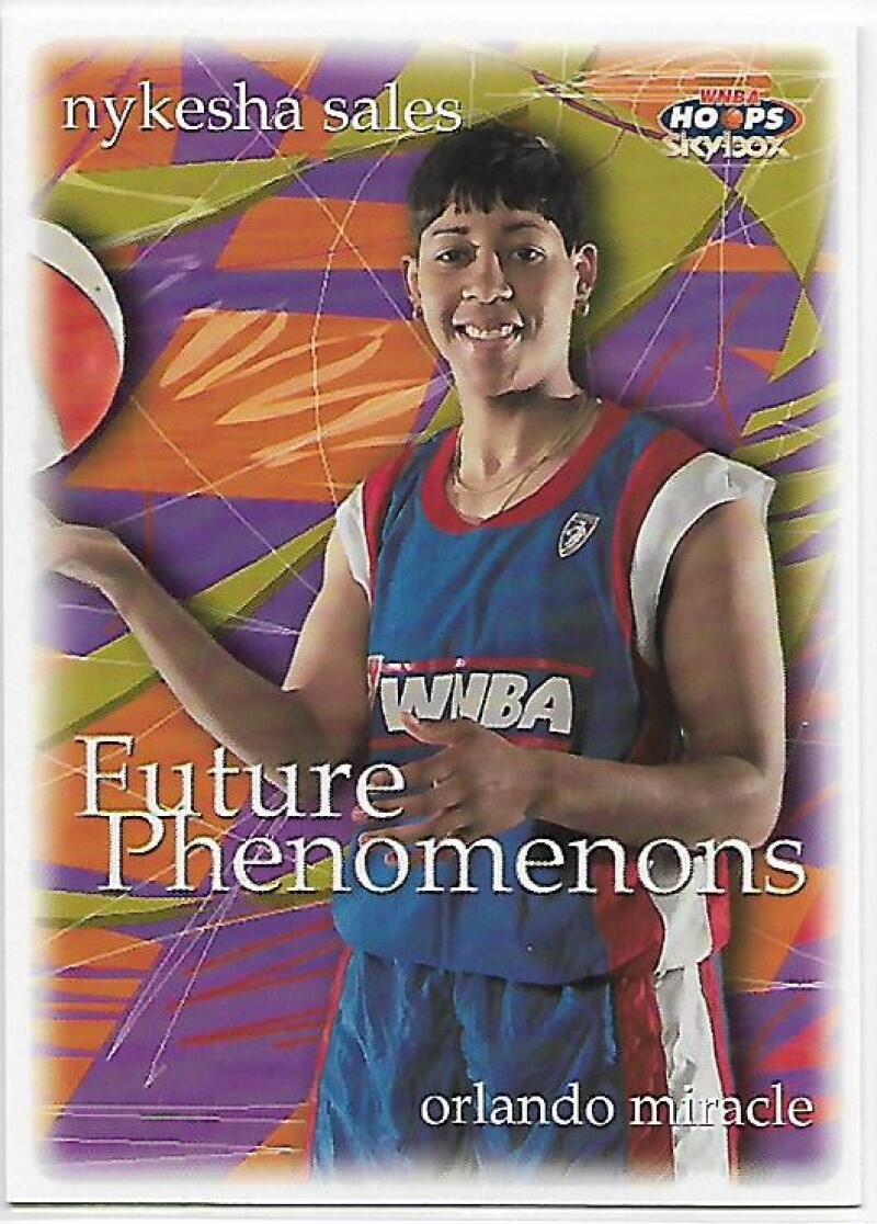 1999-00 Hoops WNBA #107 Nykesha Sales NM-MT RC Rookie Orlando Miracle Basketball Card  Image 1