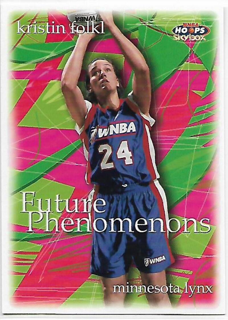 1999-00 Hoops WNBA #108 Kristin Folkl NM-MT RC Rookie Minnesota Lynx Basketball Card  Image 1