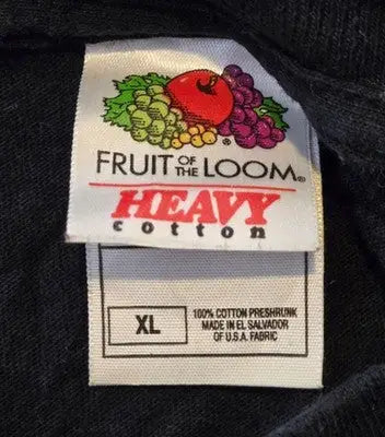 Fruit of the Loom T-Shirt Mens XL Black Everly Guitar Strings Music Graphic Tee - Apparel
