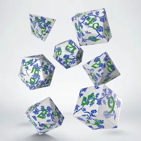 Full Art Dice Set: Porcelain - Gaming Supplies - Dice