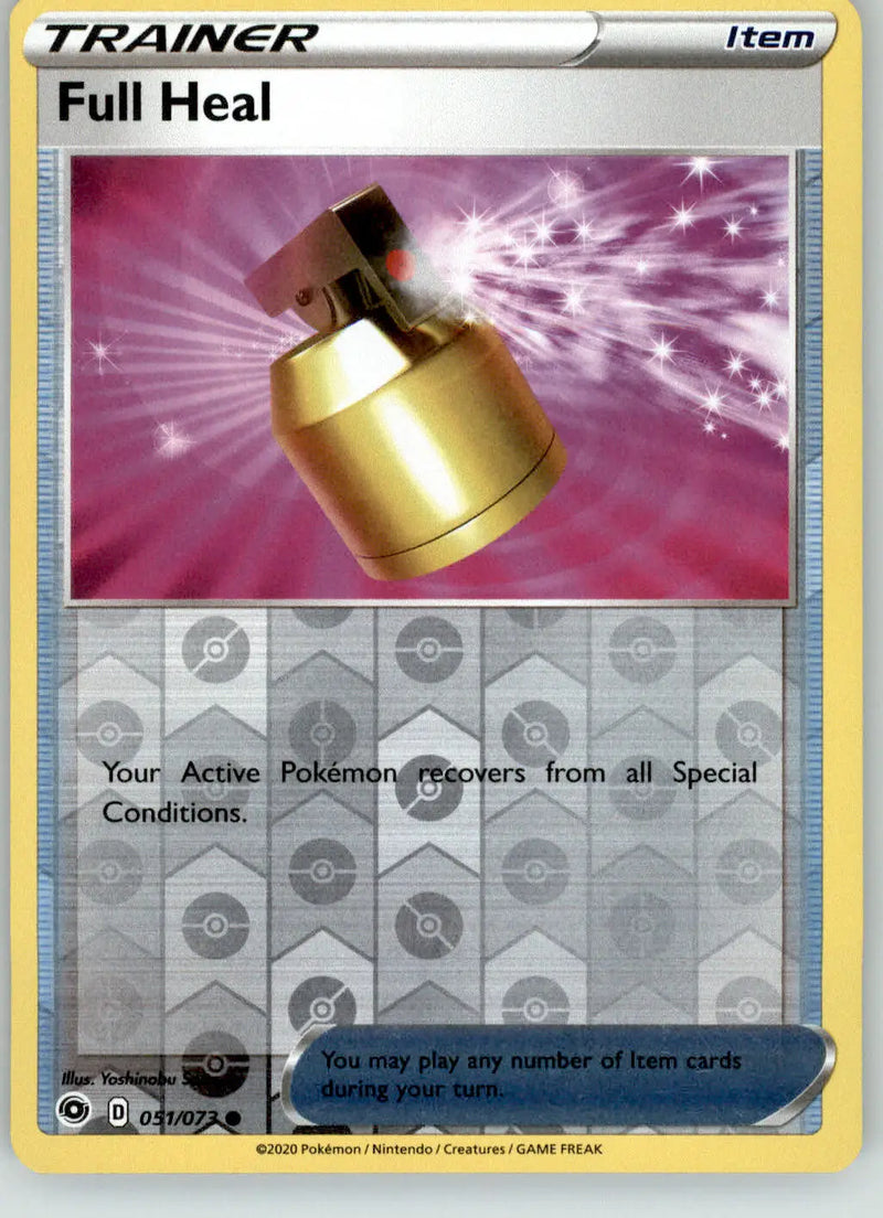 Full Heal - Champion’s Path - 051/073 - Reverse Holo LP Pokemon - Pokémon Card Single