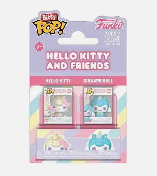 Funko Bitty Pop! Hello Kitty and Cinnamoroll 2 pack featuring adorable collectible figures